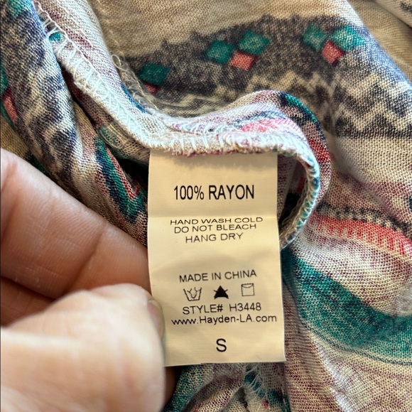 Hayden Multicolor Striped Camisole with Fringe - Picture 8 of 8